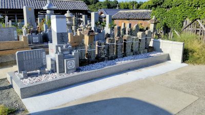 大島石石塔の新設及び墓所のリフォーム