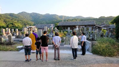 大島石石塔の新設及び墓所のリフォーム